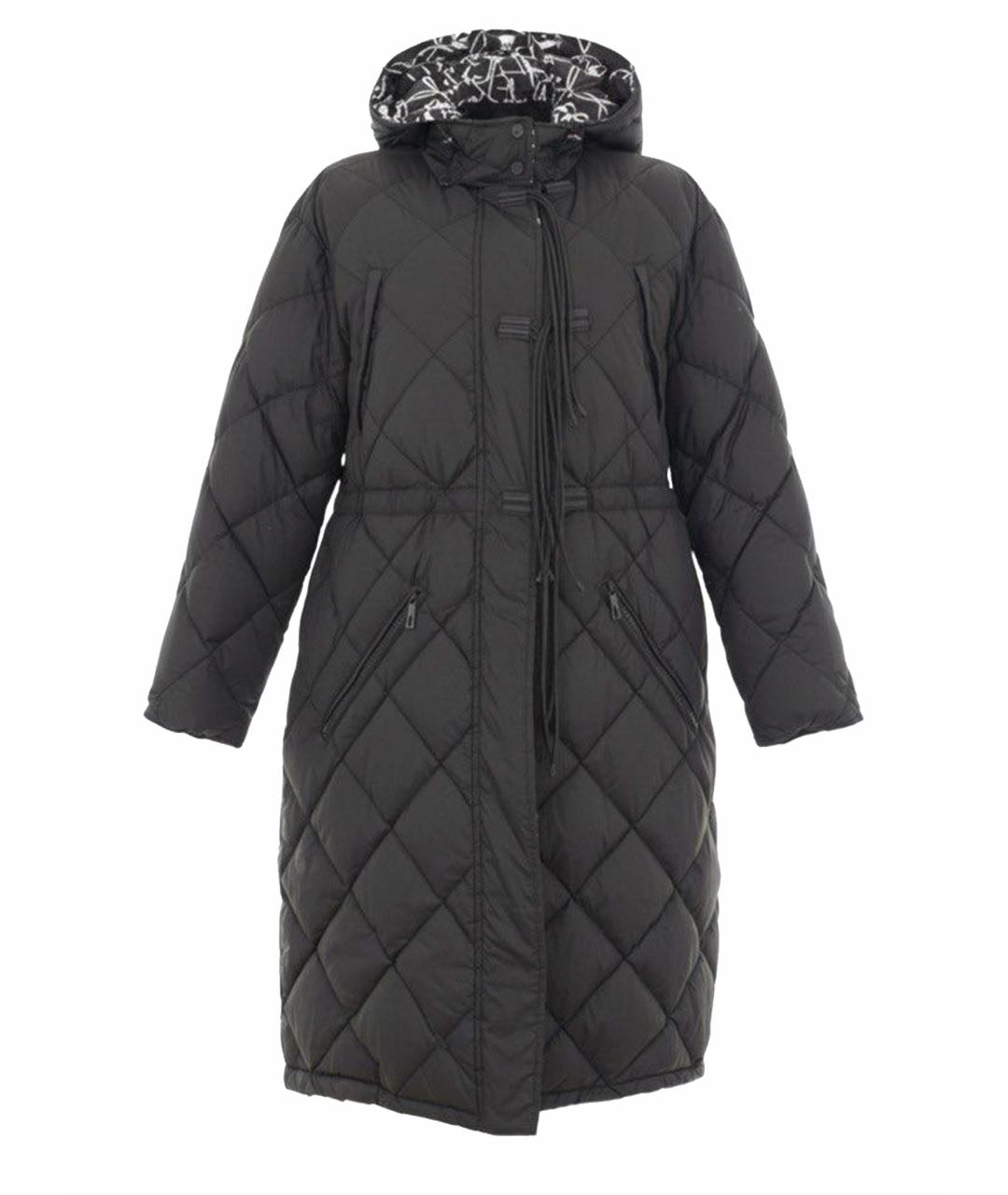 HERMES Черный полиэстеровый пуховик, фото 1