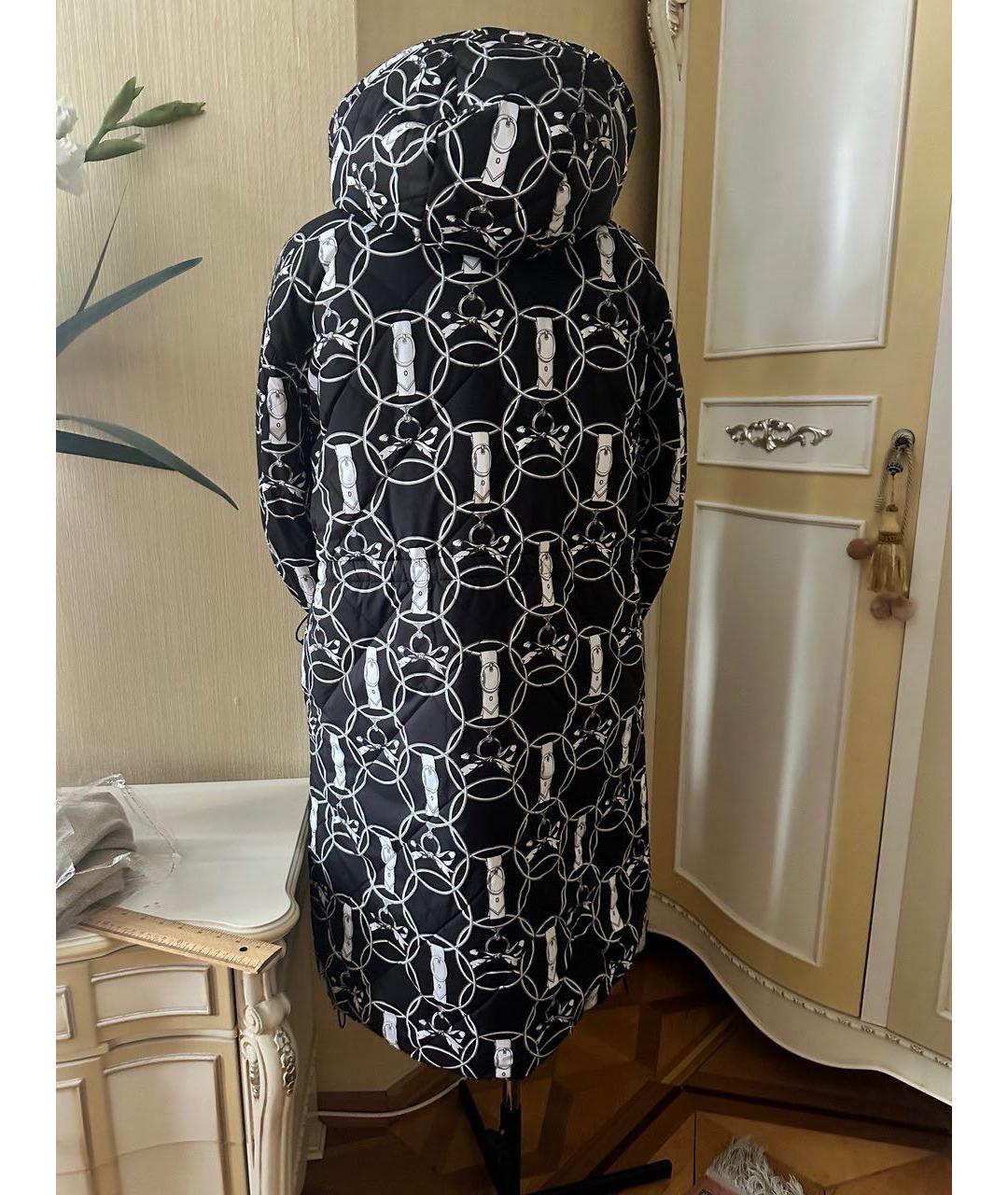 HERMES Черный полиэстеровый пуховик, фото 7