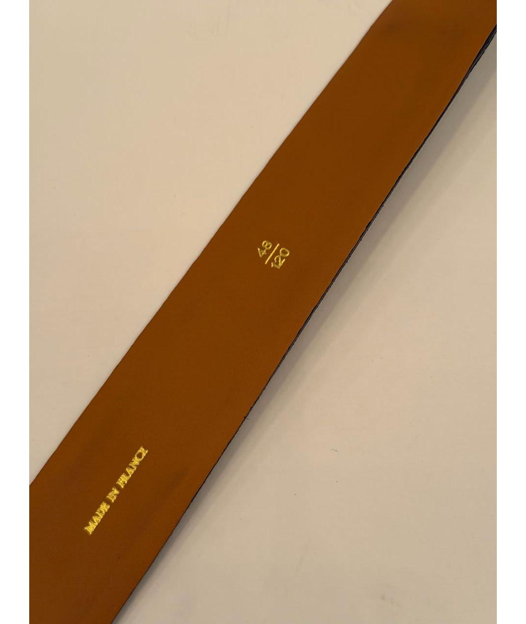 ZILLI Черный замшевый ремень, фото 4