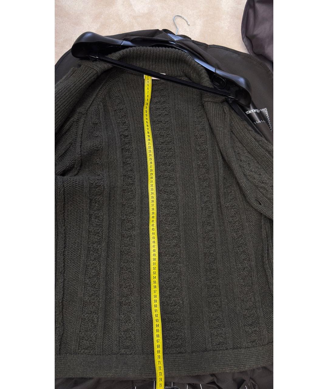 ERMENEGILDO ZEGNA XXX Хаки кашемировый кардиган, фото 8