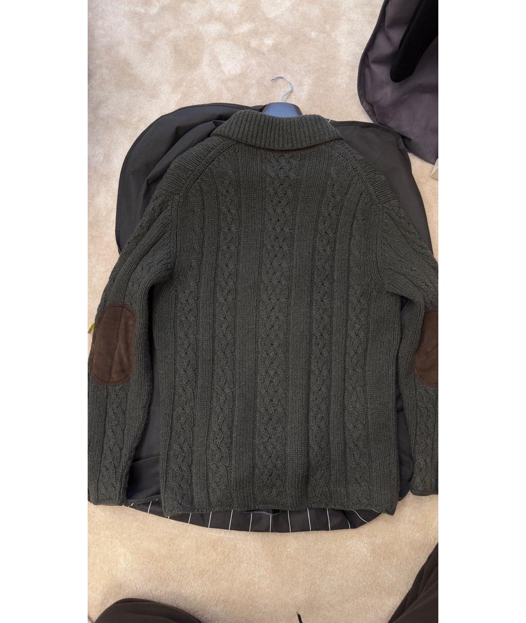 ERMENEGILDO ZEGNA XXX Хаки кашемировый кардиган, фото 5