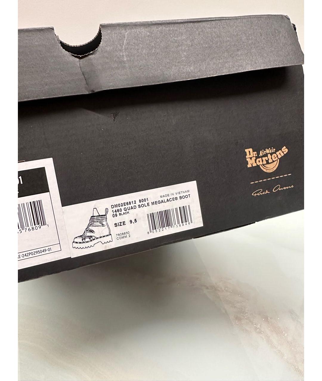 DR. MARTENS Черные кожаные высокие ботинки, фото 5