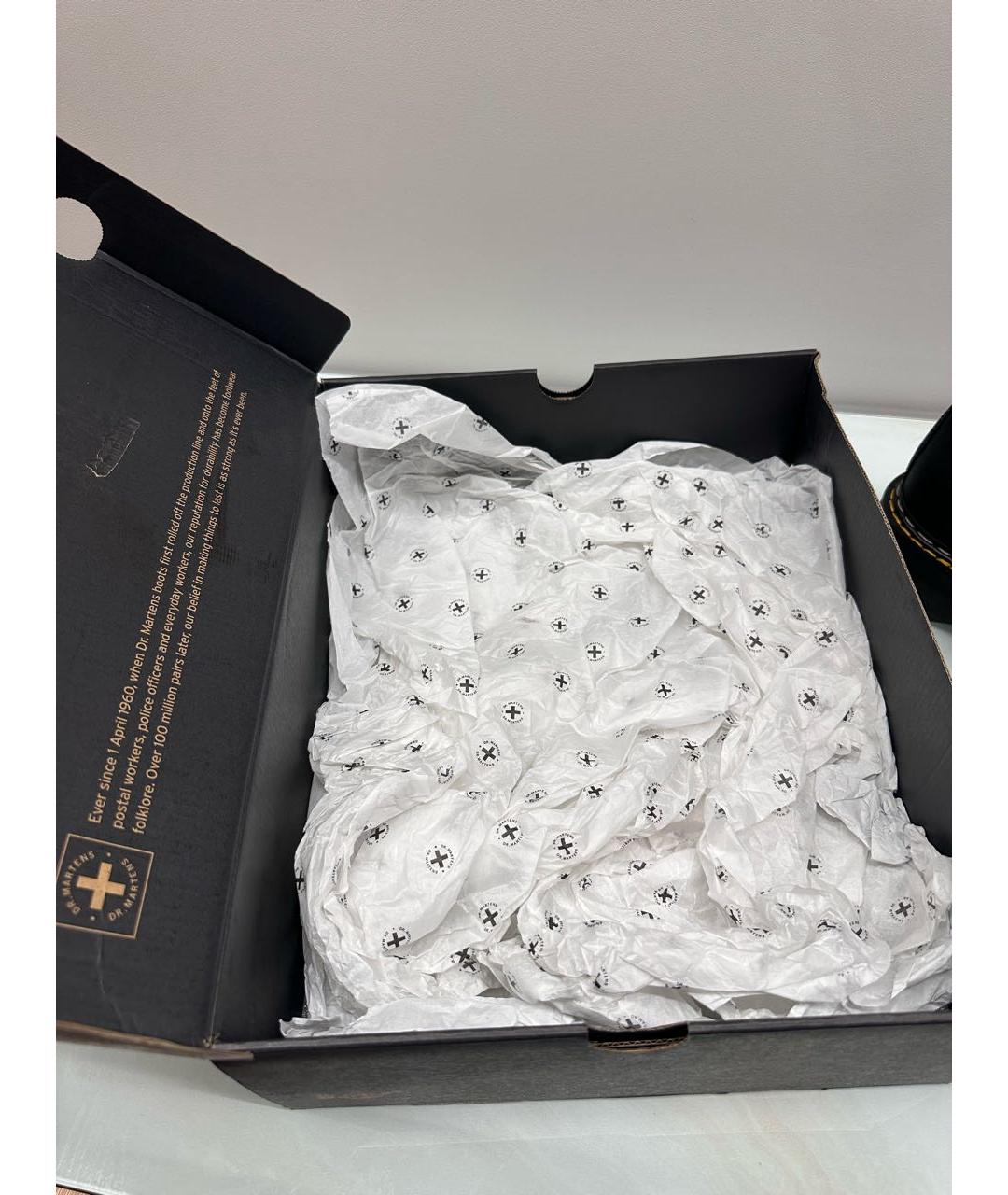 DR. MARTENS Черные кожаные высокие ботинки, фото 7