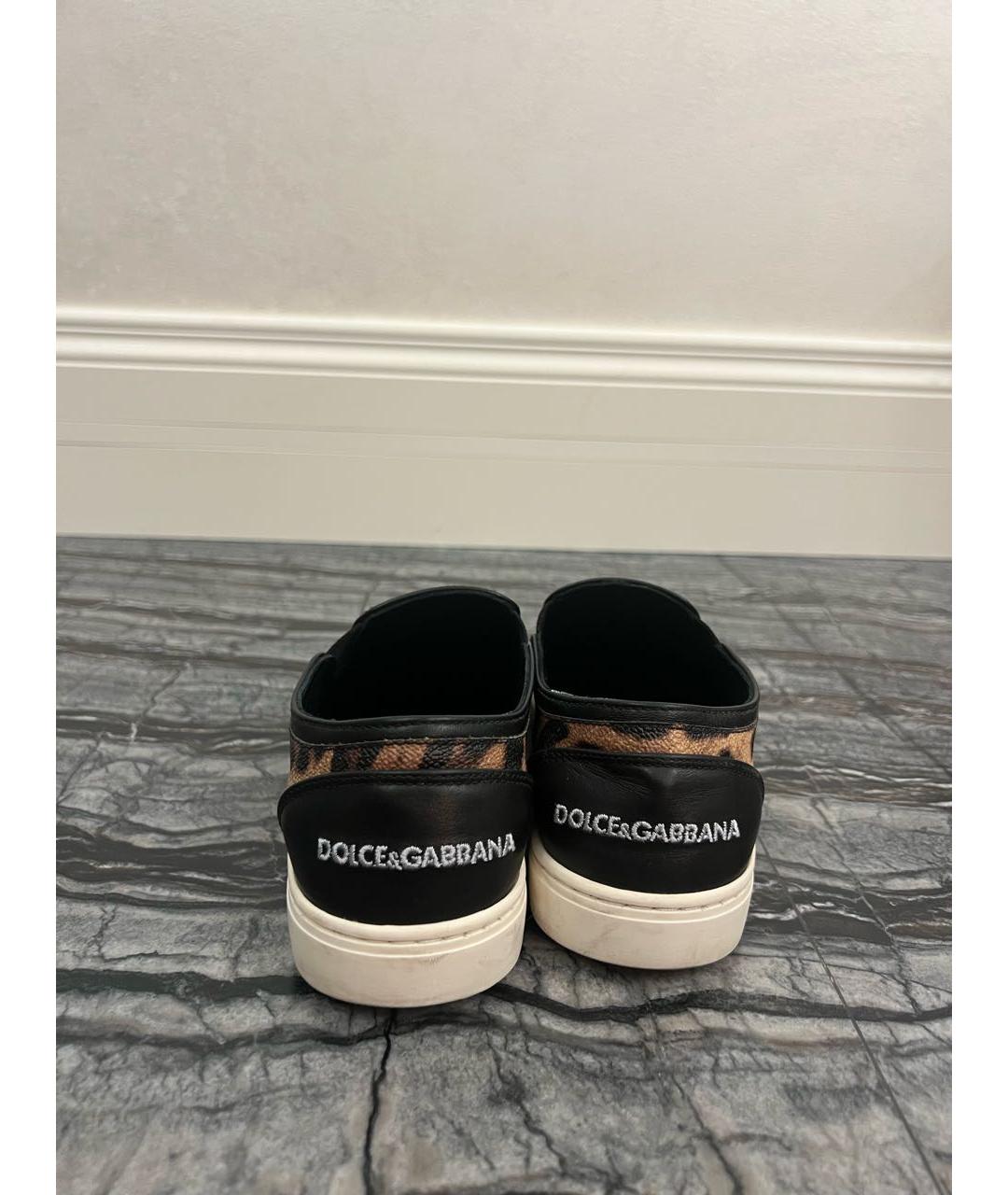 DOLCE&GABBANA Мульти кожаные лоферы, фото 4