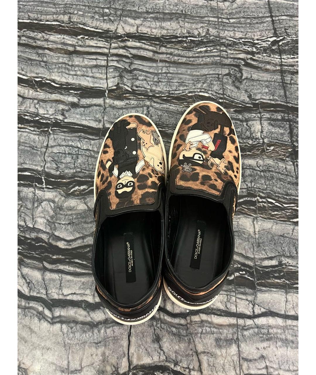 DOLCE&GABBANA Мульти кожаные лоферы, фото 3