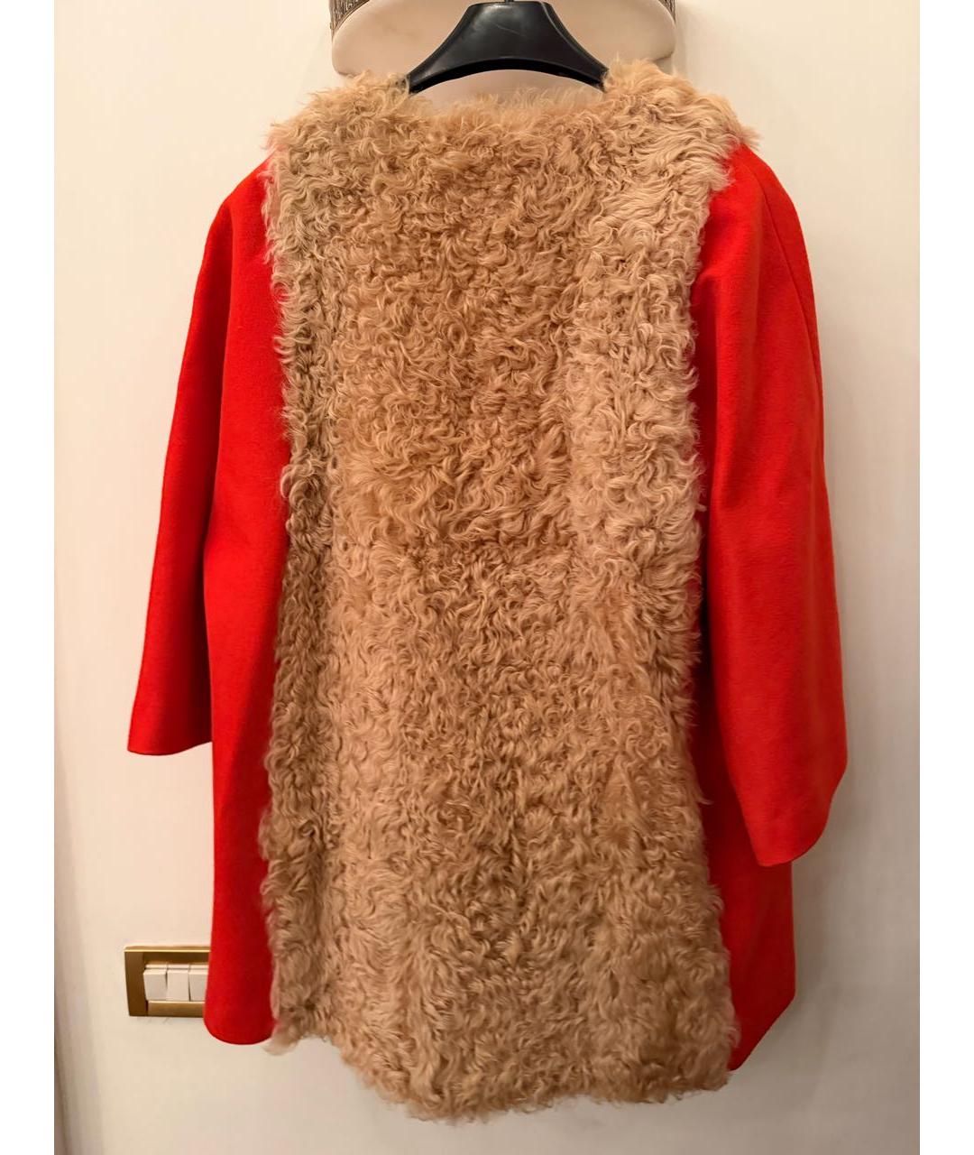 MSGM Оранжевое шерстяное пальто, фото 2