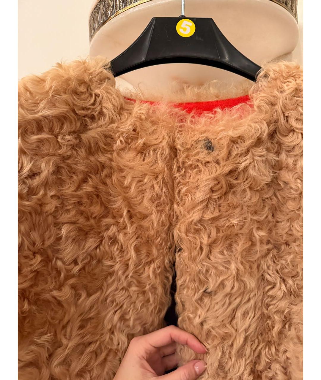 MSGM Оранжевое шерстяное пальто, фото 4