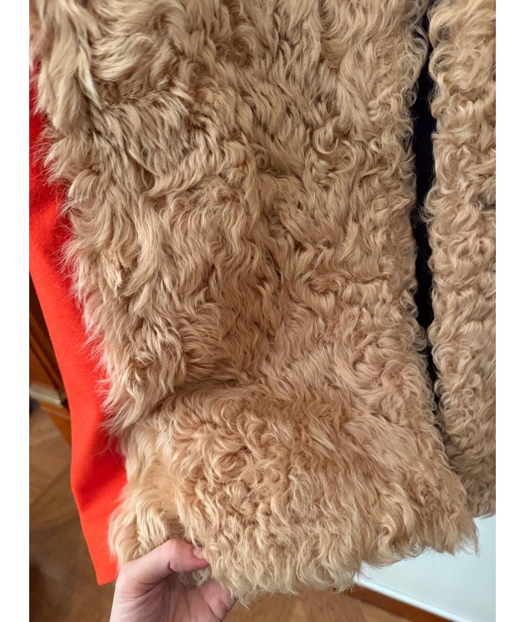 MSGM Оранжевое шерстяное пальто, фото 5