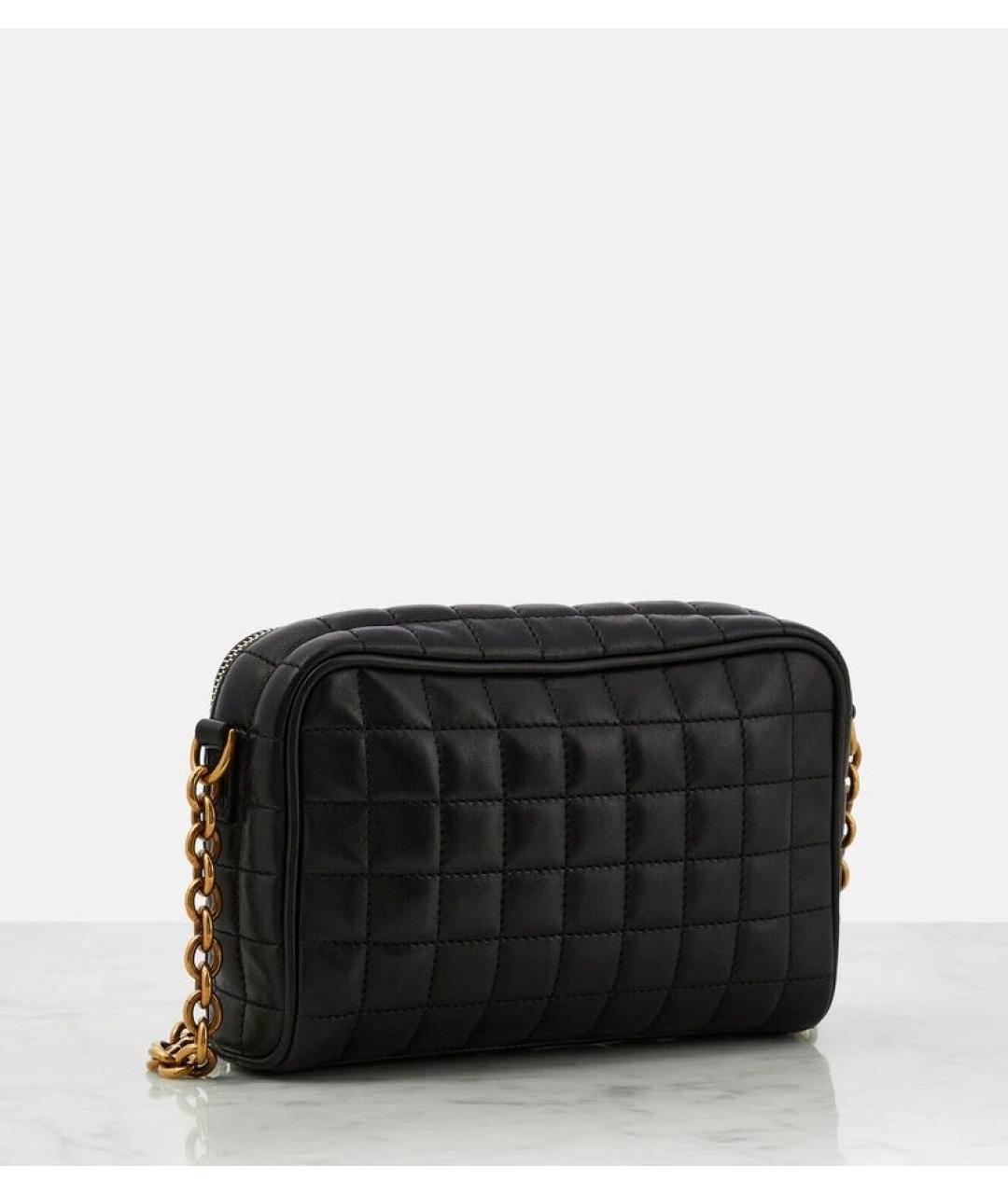 SAINT LAURENT Черная кожаная сумка через плечо, фото 6