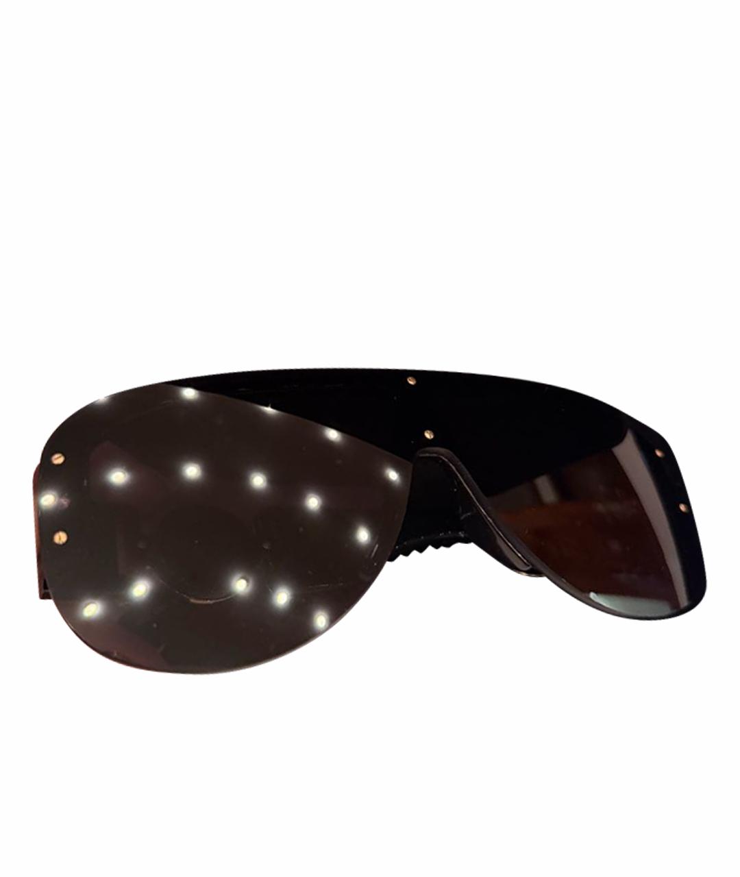 VERSACE Черные пластиковые солнцезащитные очки, фото 1