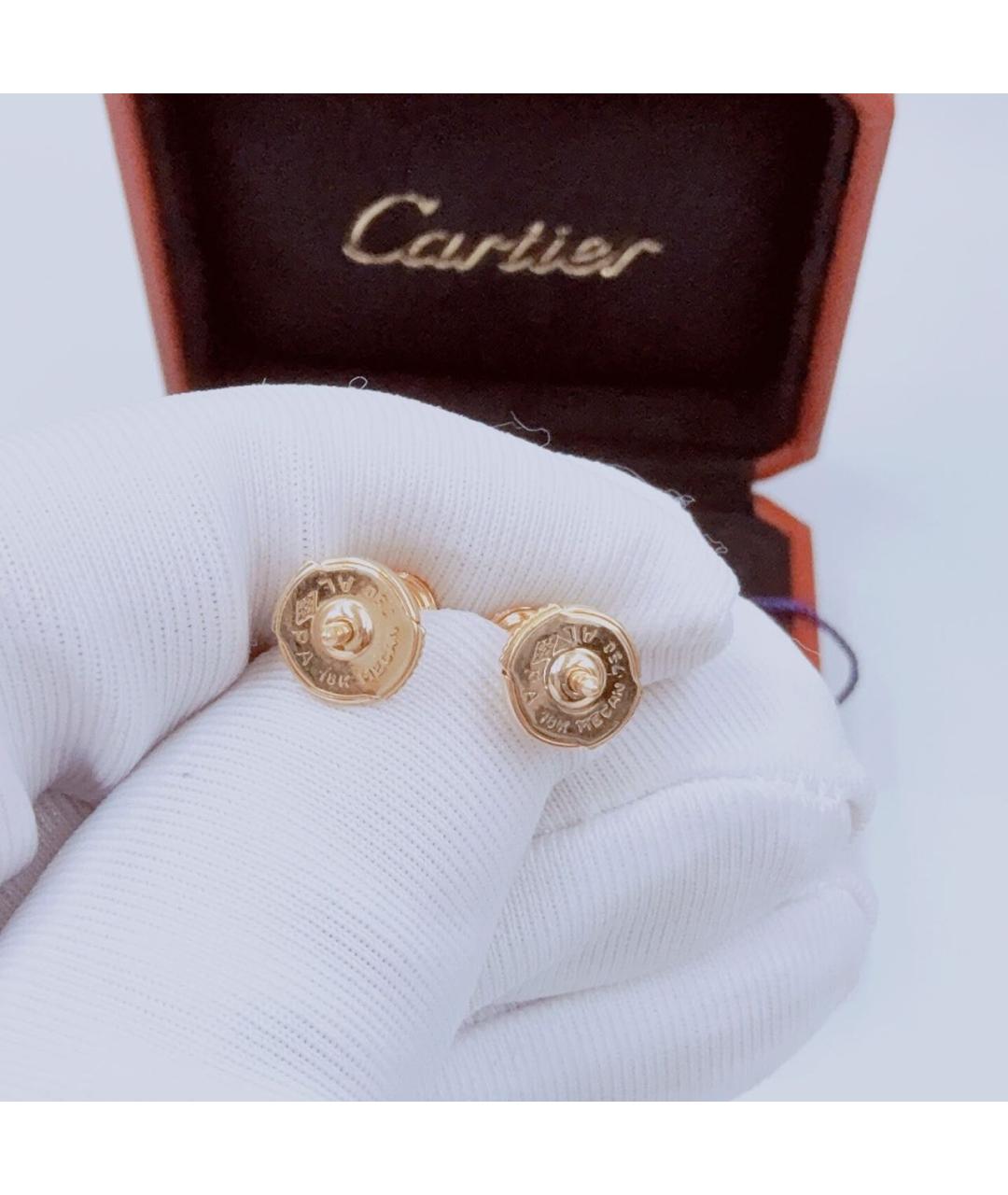 CARTIER Розовые серьги из розового золота, фото 5