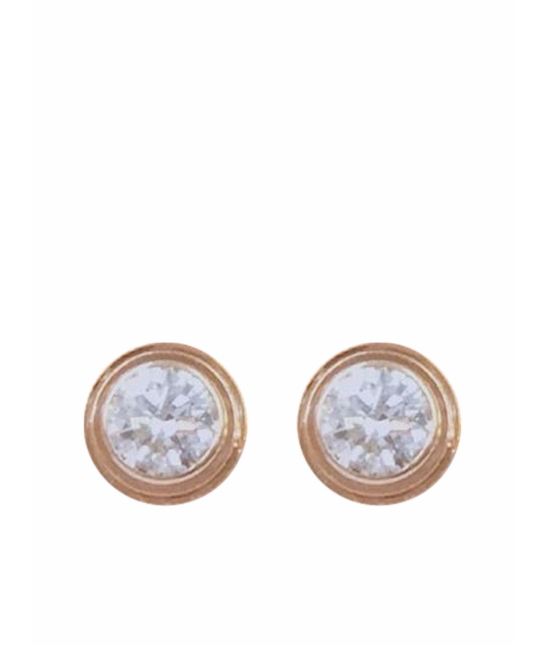 CARTIER Розовые серьги из розового золота, фото 1