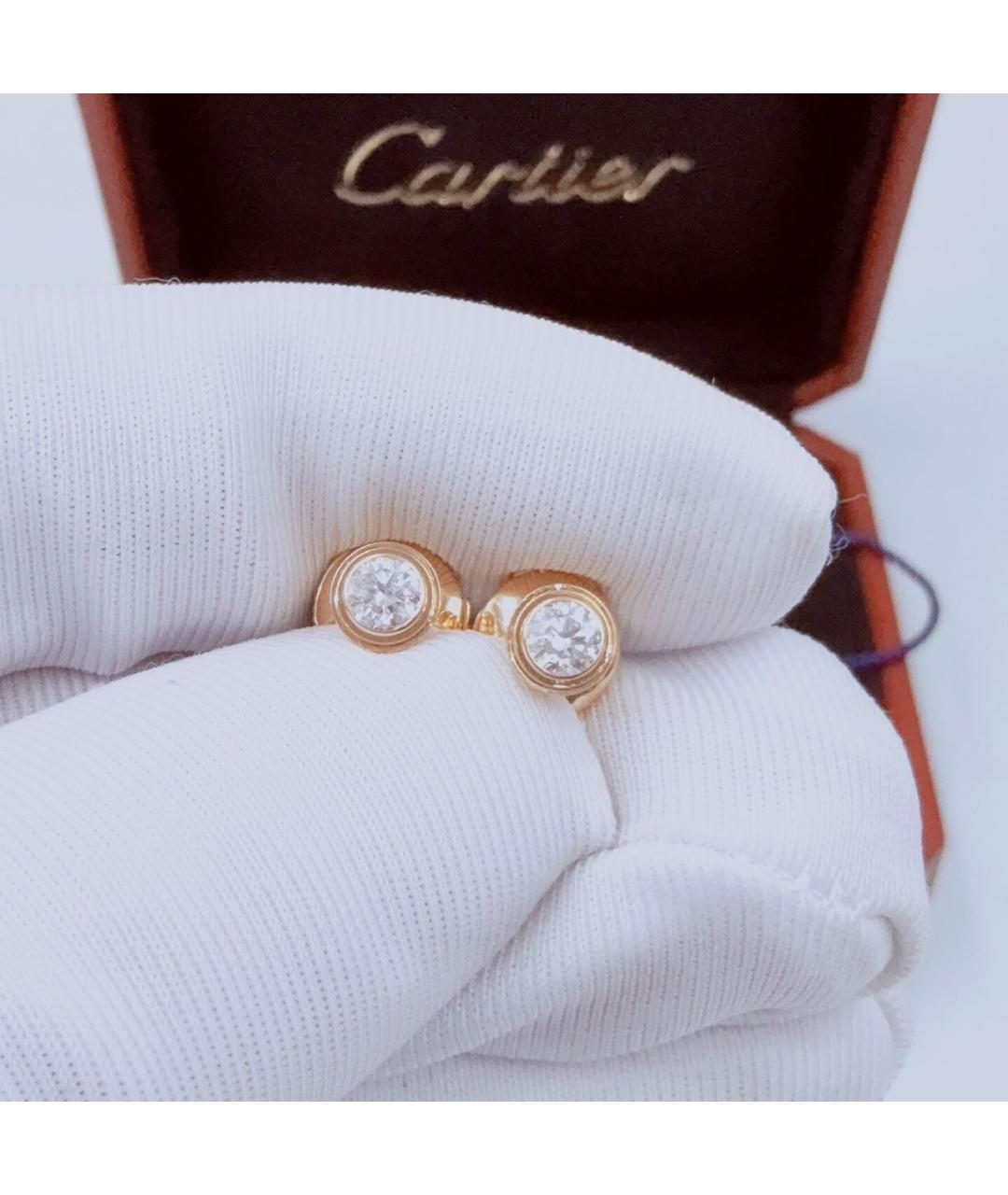 CARTIER Розовые серьги из розового золота, фото 3