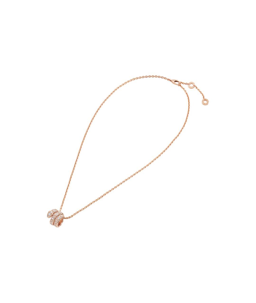 BVLGARI Бежевая подвеска из розового золота, фото 2