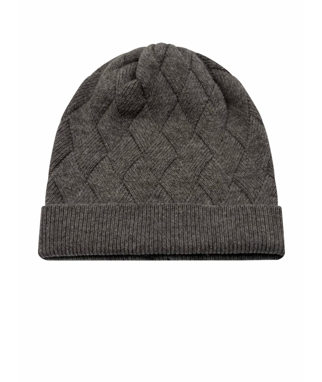 MALO Бежевая кашемировая шапка, фото 1