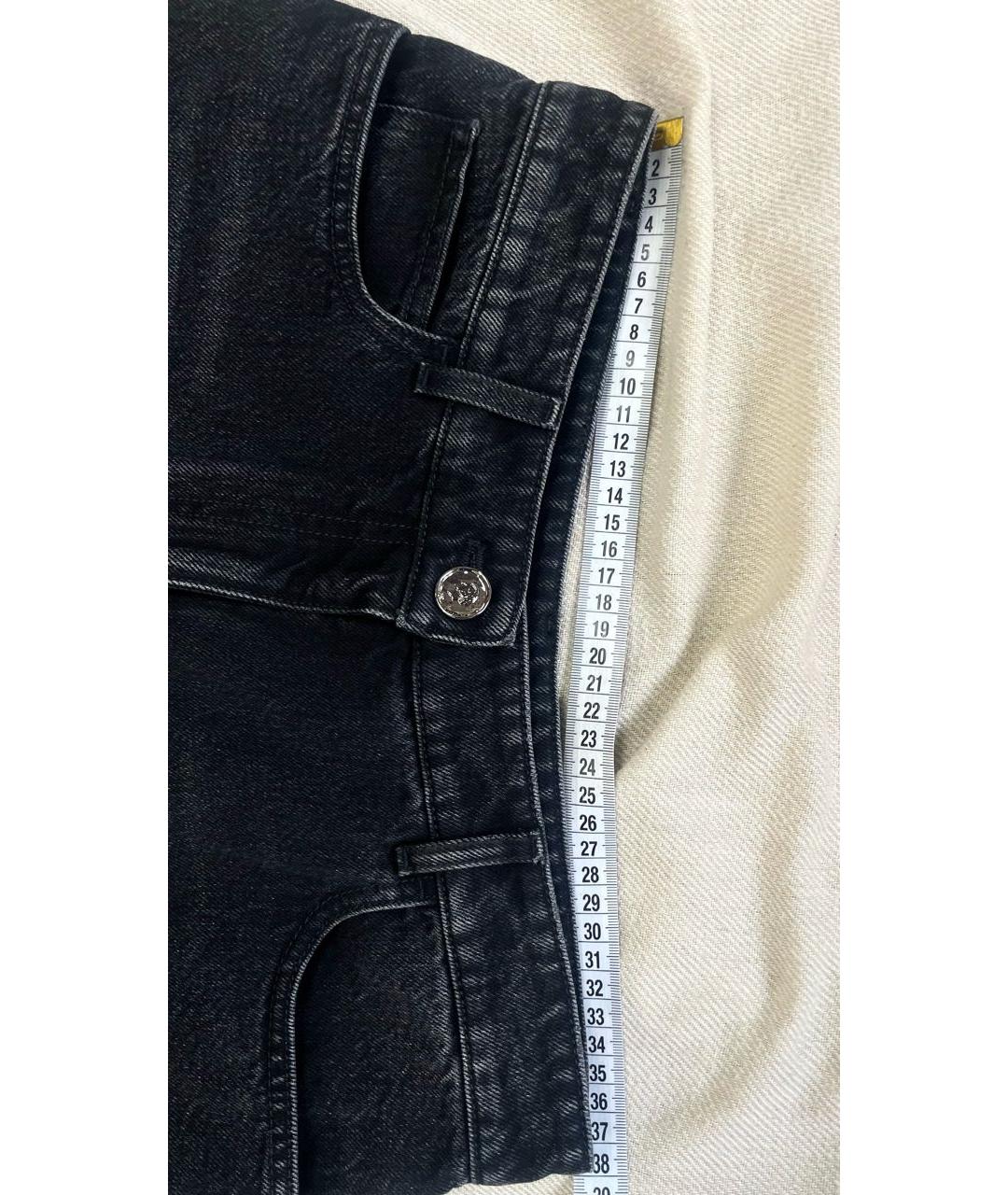 CHANEL Черные хлопковые прямые джинсы, фото 7