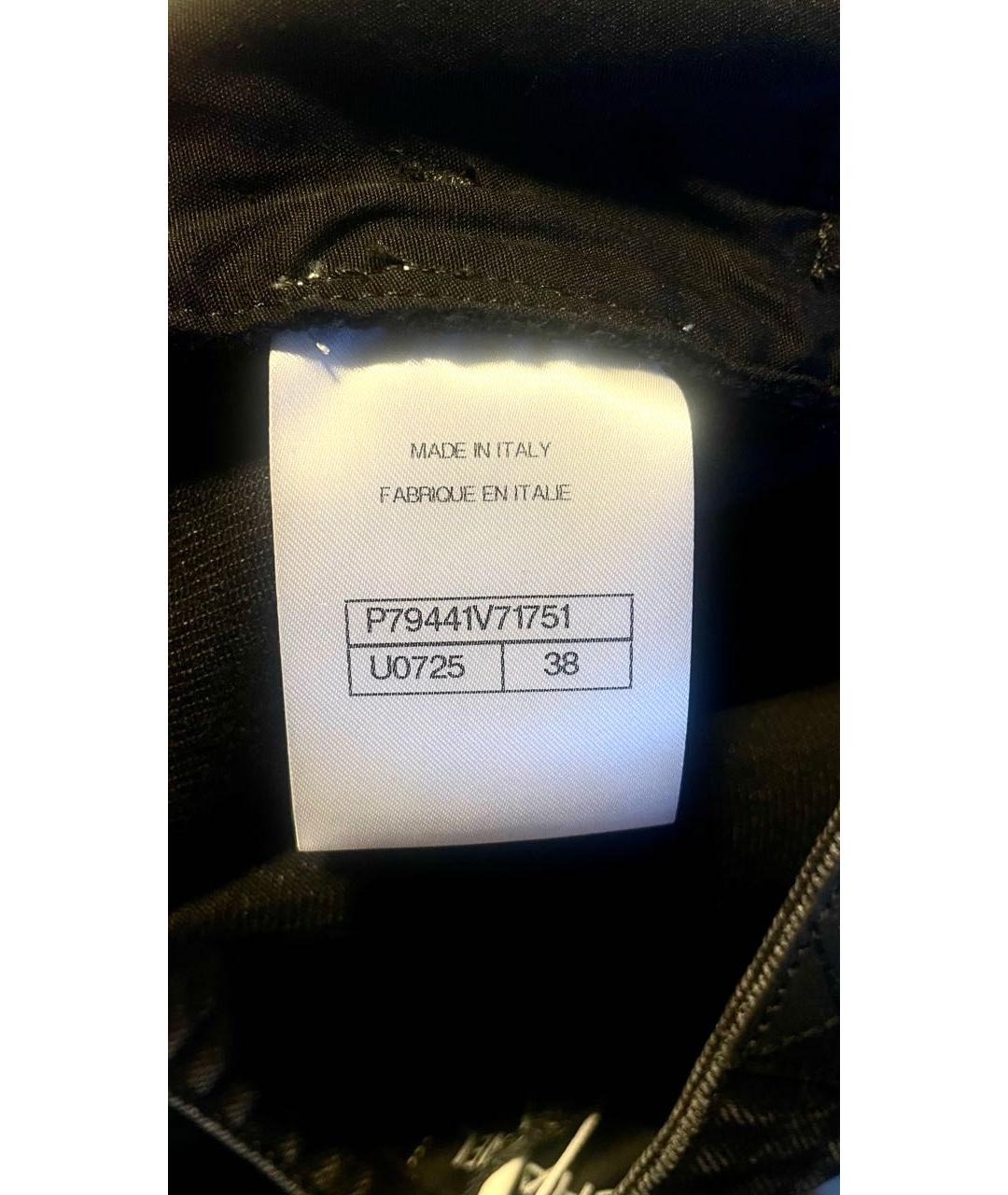 CHANEL Черные хлопковые прямые джинсы, фото 5