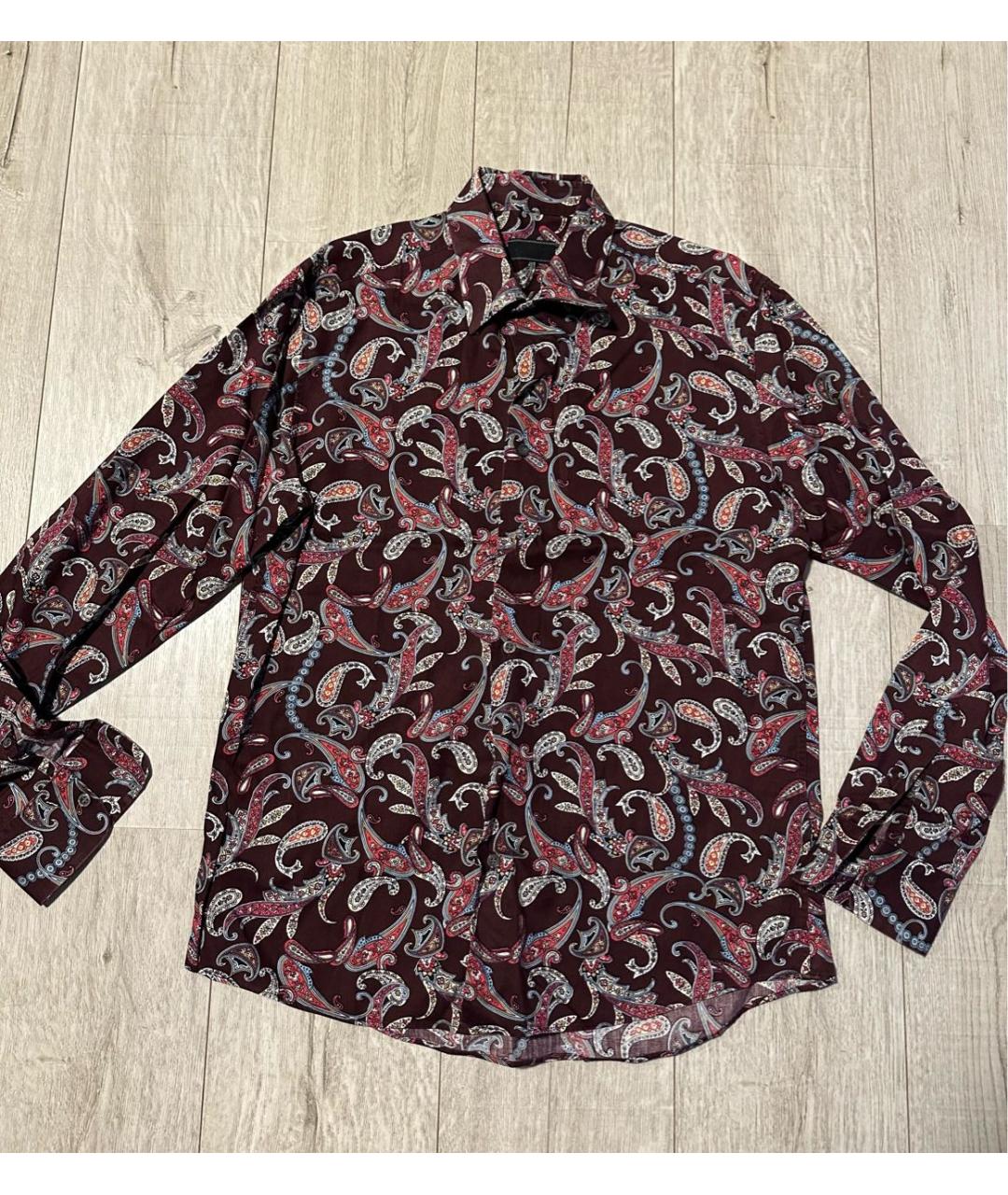 PRADA Мульти хлопко-лиоцелловая кэжуал рубашка, фото 6