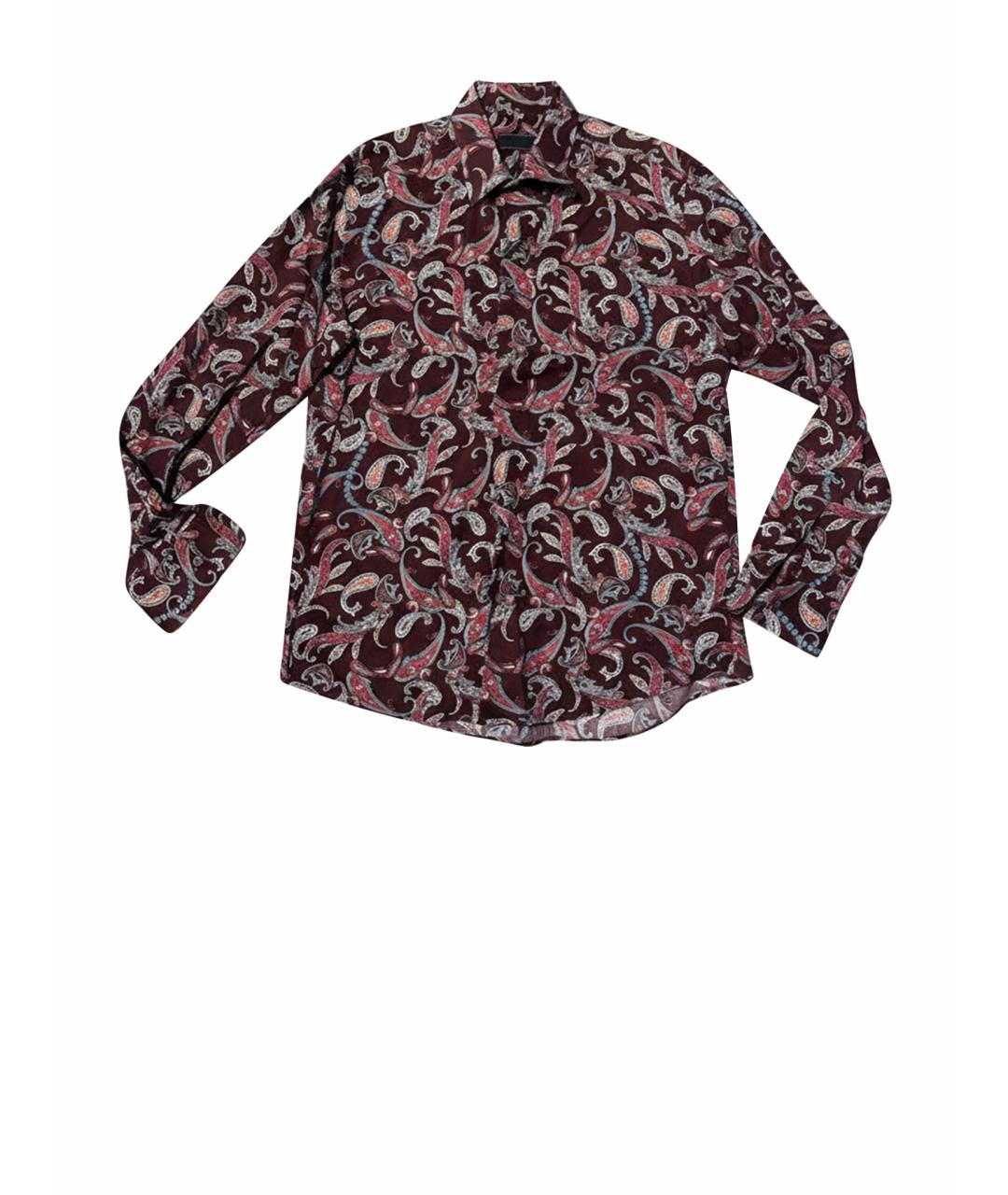 PRADA Мульти хлопко-лиоцелловая кэжуал рубашка, фото 1