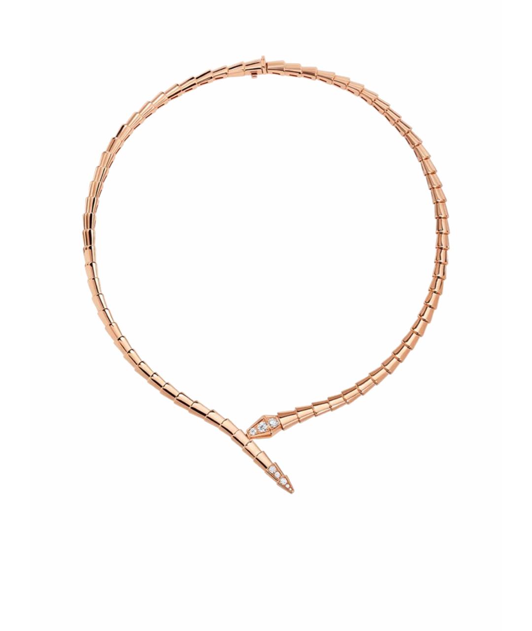 BVLGARI Бежевое колье из розового золота, фото 1