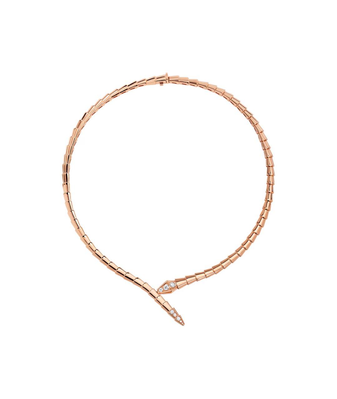 BVLGARI Бежевое колье из розового золота, фото 3