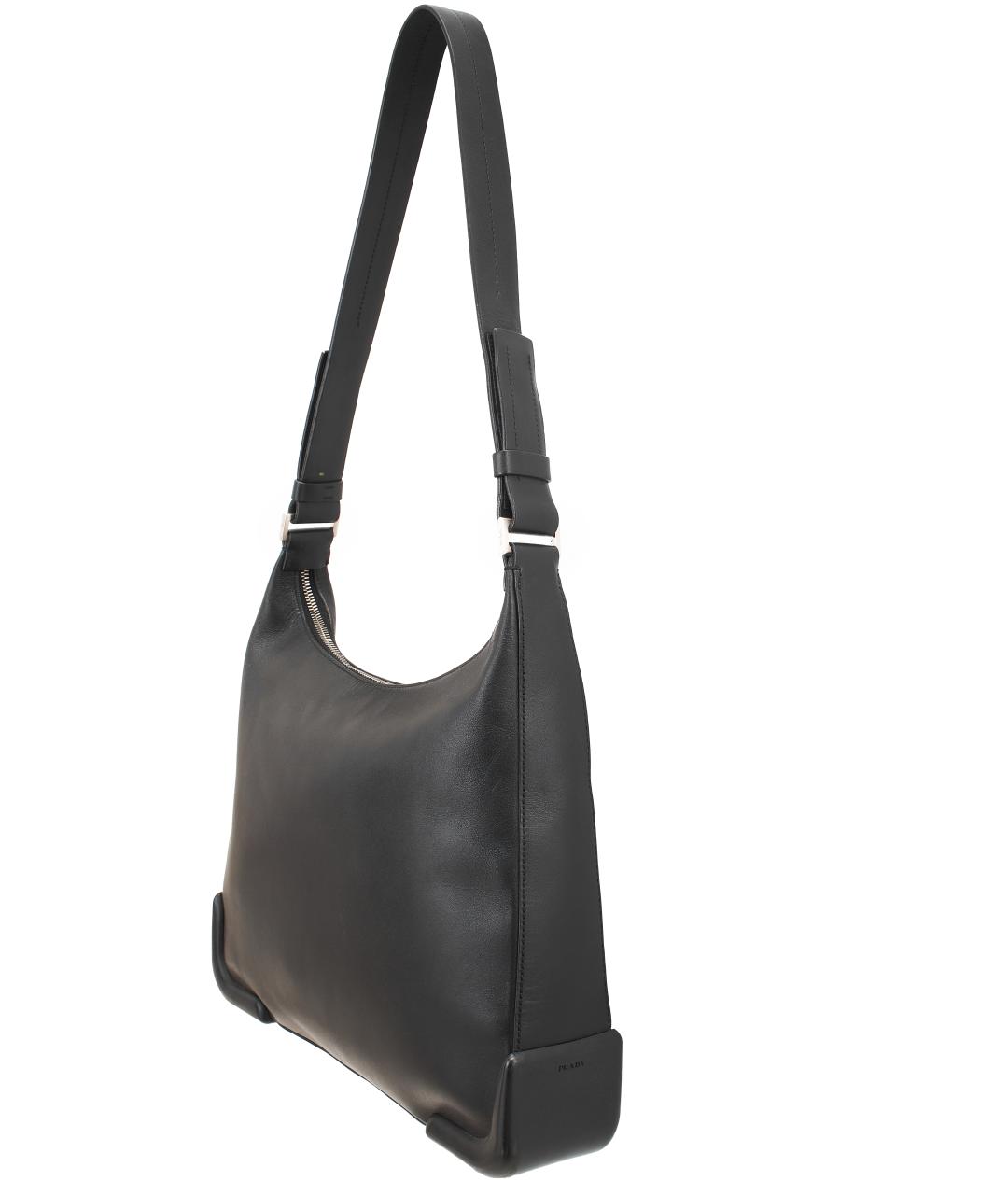 PRADA Черная кожаная сумка тоут, фото 3