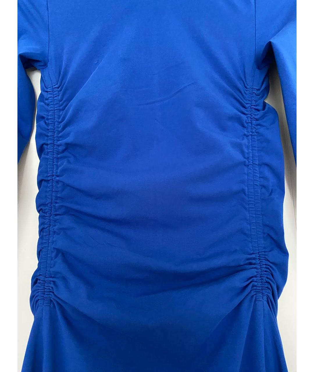 COS Синее хлопковое коктейльное платье, фото 4