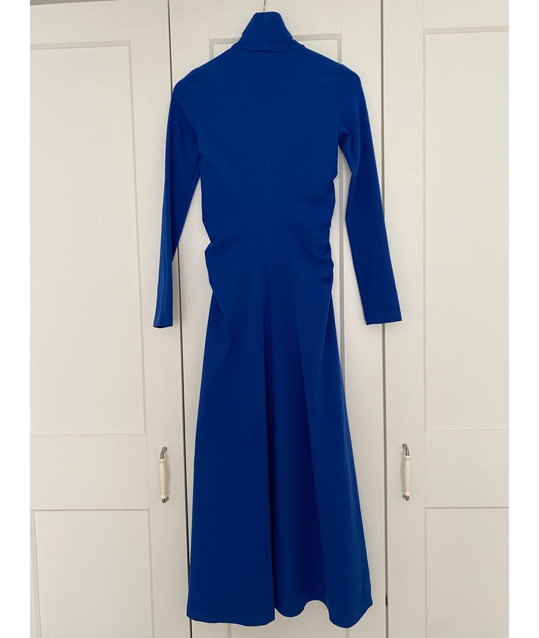 COS Синее хлопковое коктейльное платье, фото 2