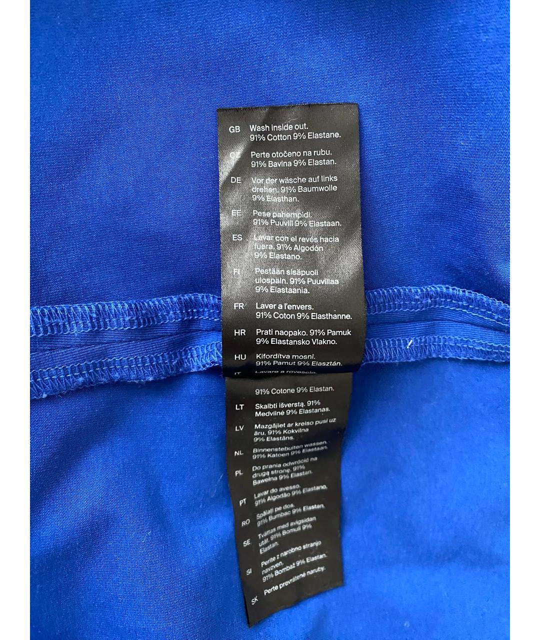 COS Синее хлопковое коктейльное платье, фото 6