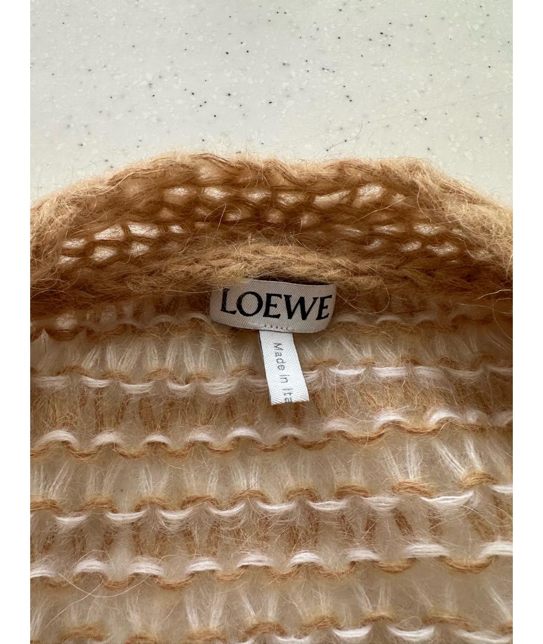 LOEWE Бежевый джемпер / свитер, фото 4