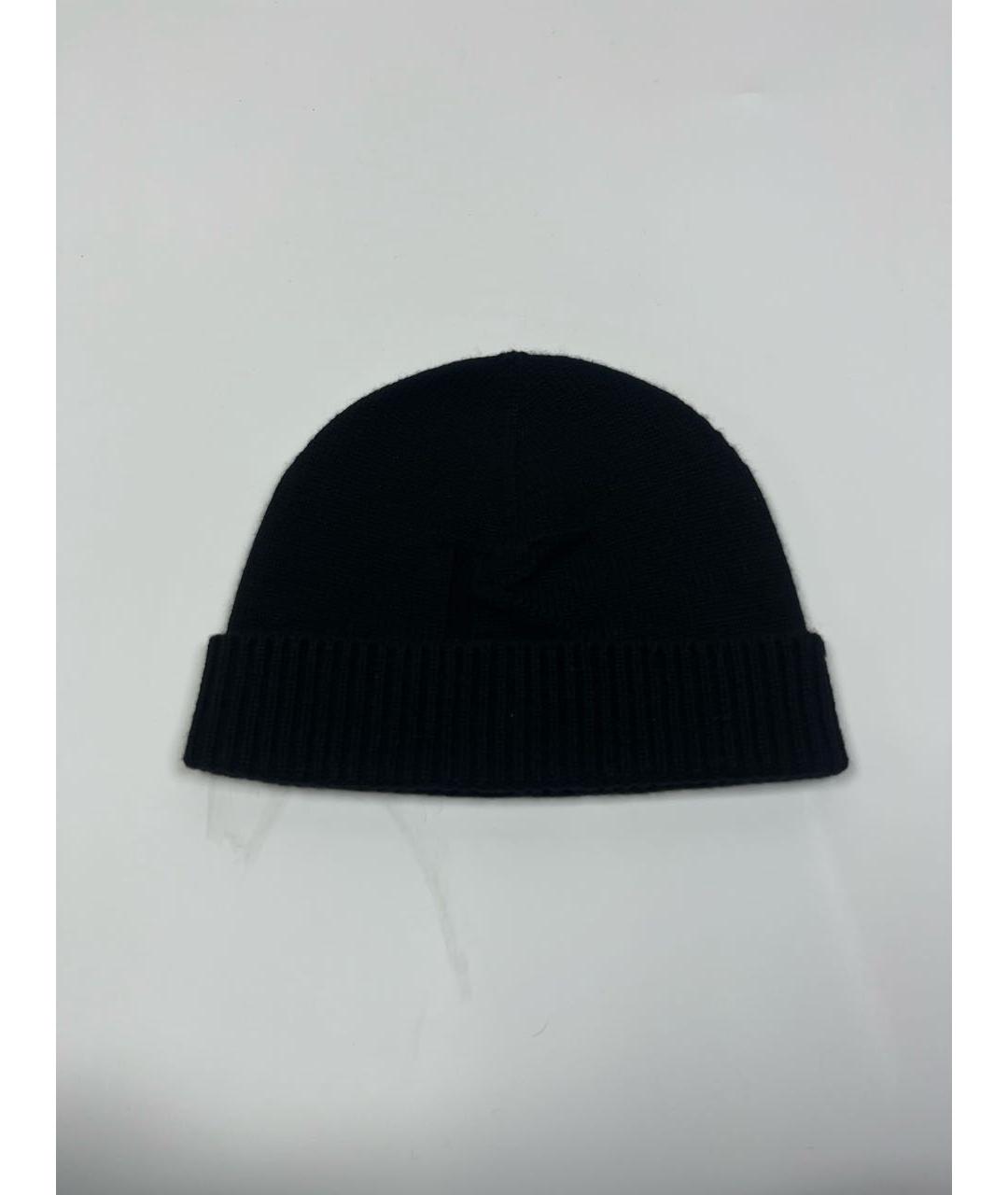 KITON Черная шерстяная шапка, фото 4