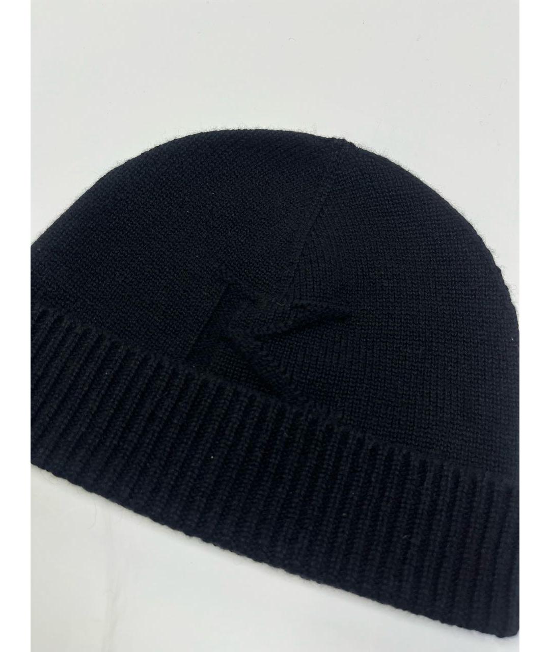 KITON Черная шерстяная шапка, фото 2