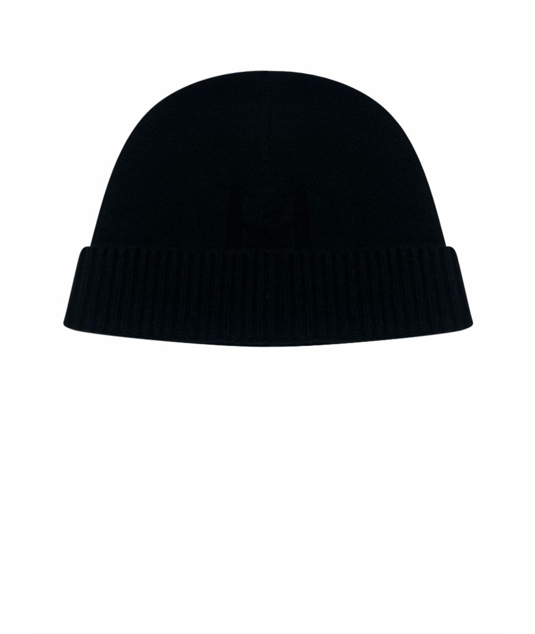 KITON Черная шерстяная шапка, фото 1