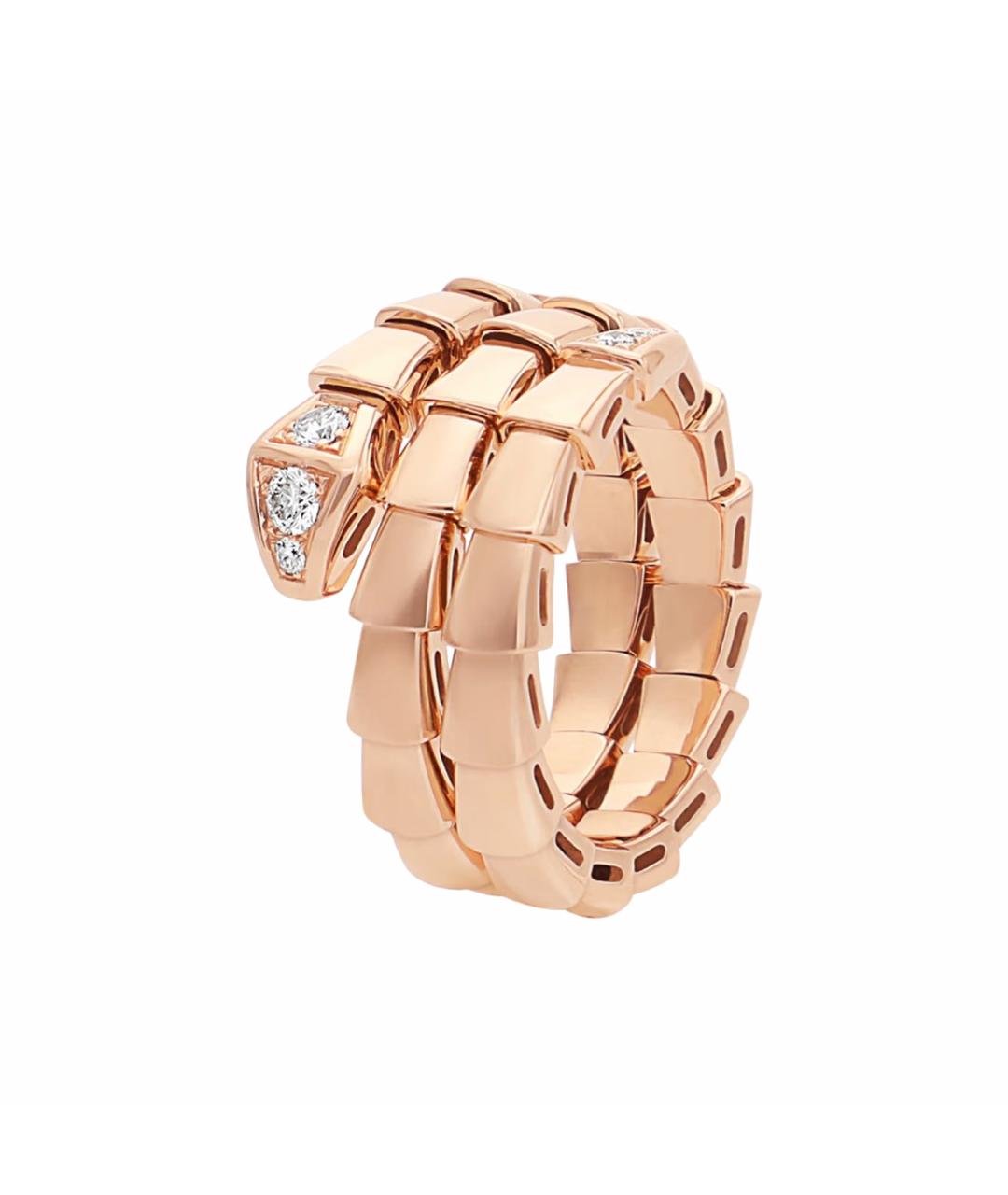BVLGARI Бежевое кольцо из розового золота, фото 1