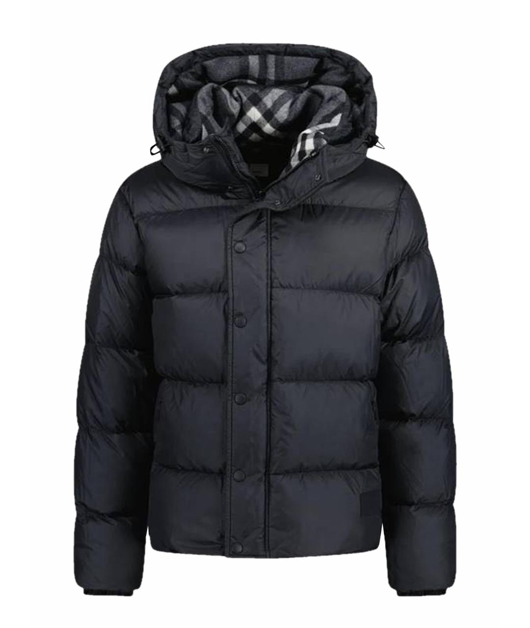 BURBERRY Черный пуховик, фото 1