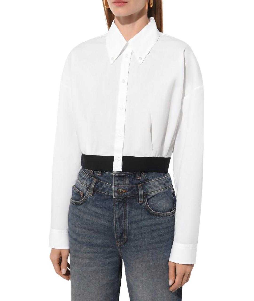 HUGO Белая хлопковая блузы, фото 3