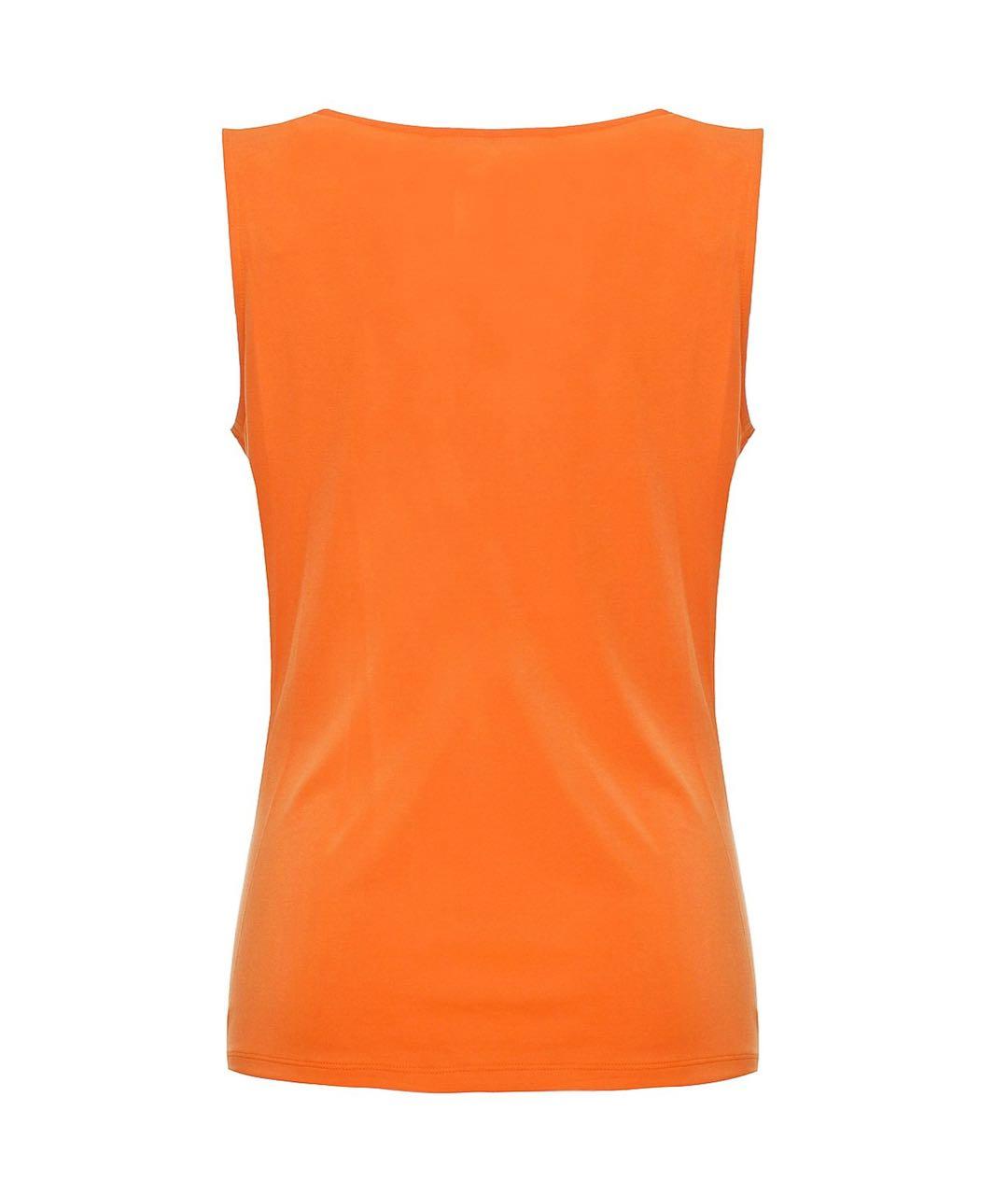 MICHAEL MICHAEL KORS Оранжевая полиэстеровая майка, фото 2