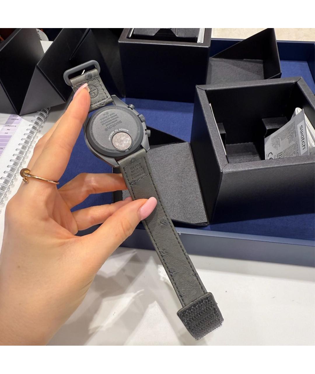 Swatch Черные керамические часы, фото 3