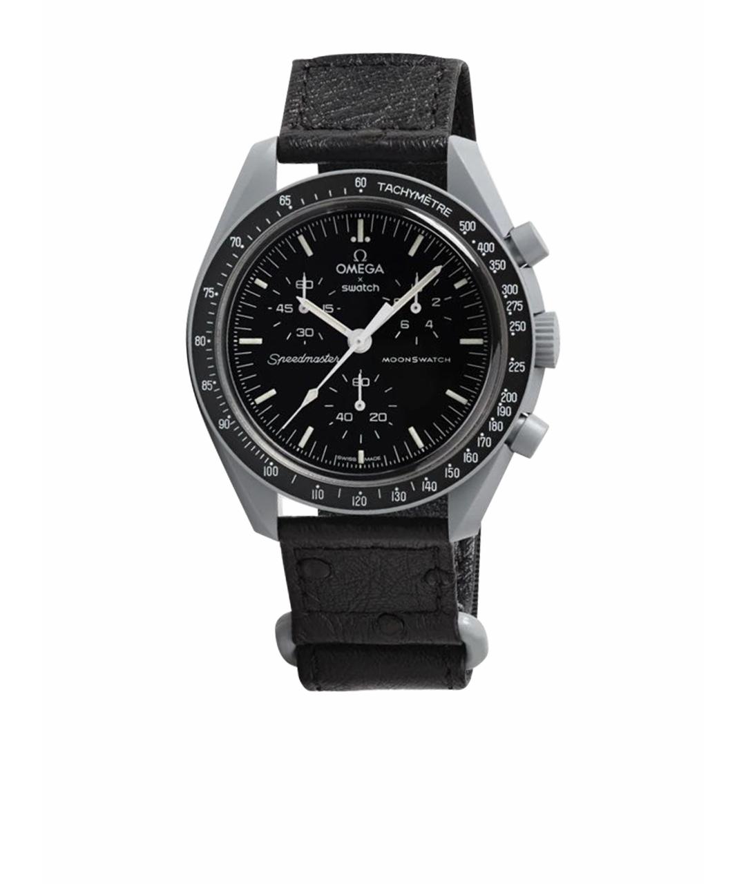 Swatch Черные керамические часы, фото 1