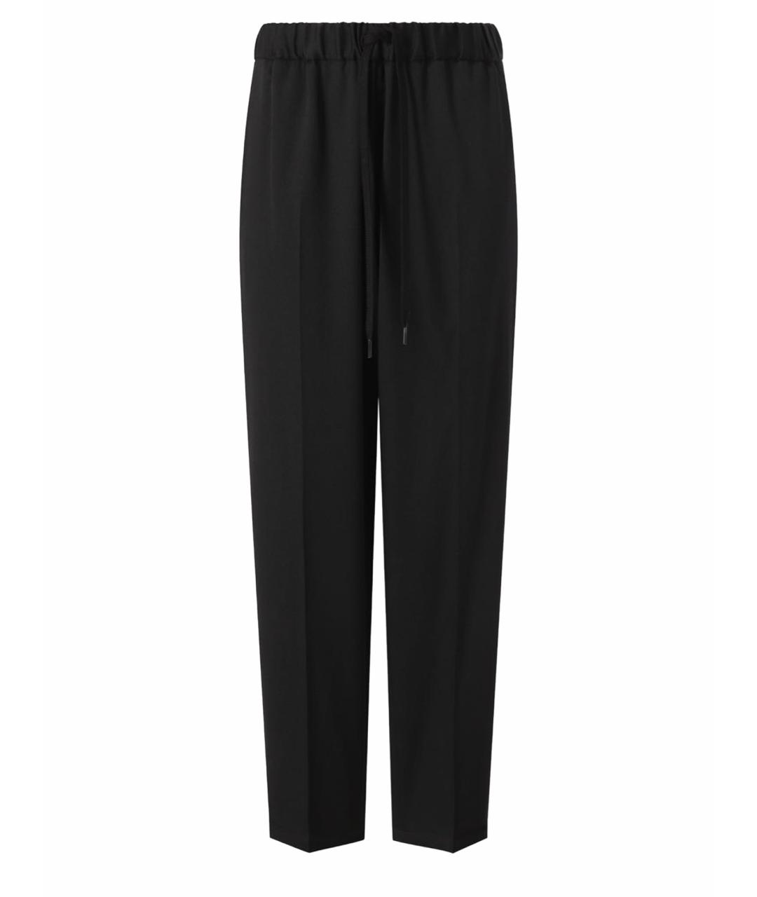 MM6 MAISON MARGIELA Черные хлопковые прямые брюки, фото 1