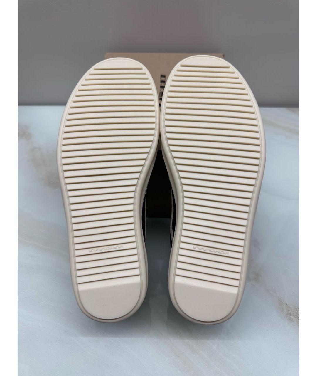 RICK OWENS DRKSHDW Черные низкие кроссовки / кеды, фото 4