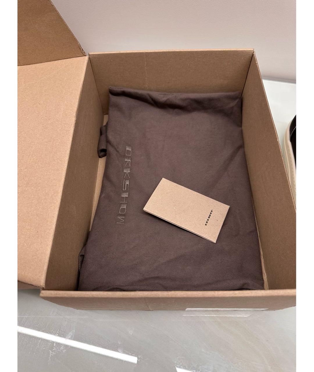 RICK OWENS DRKSHDW Черные низкие кроссовки / кеды, фото 5