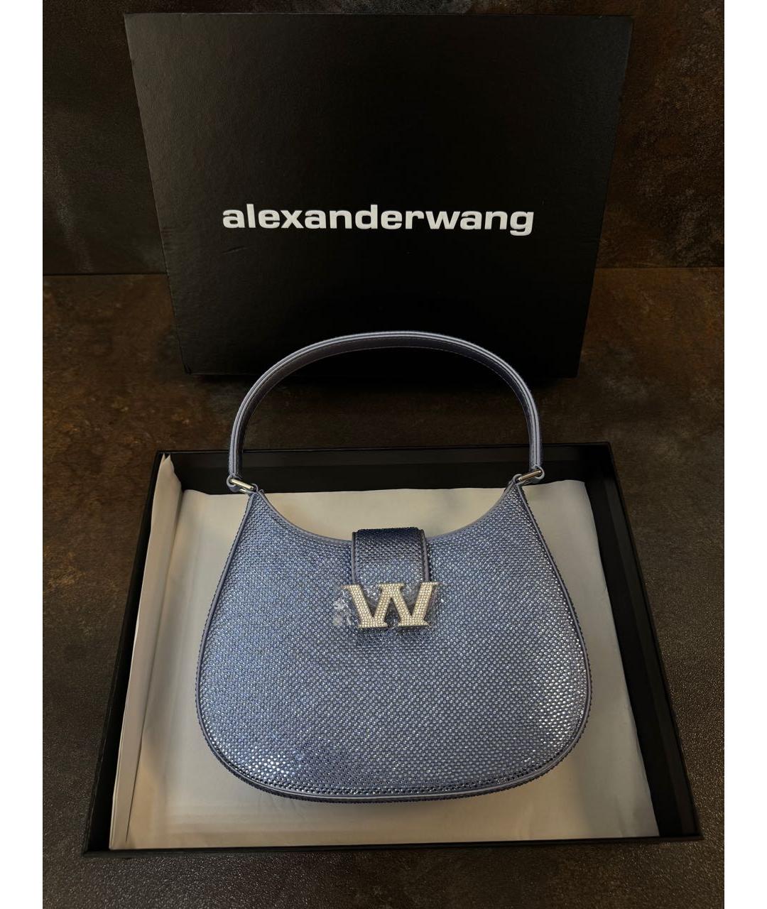 ALEXANDER WANG Голубая сумка с короткими ручками, фото 7