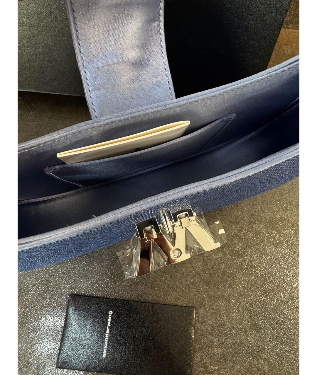 ALEXANDER WANG Голубая сумка с короткими ручками, фото 6