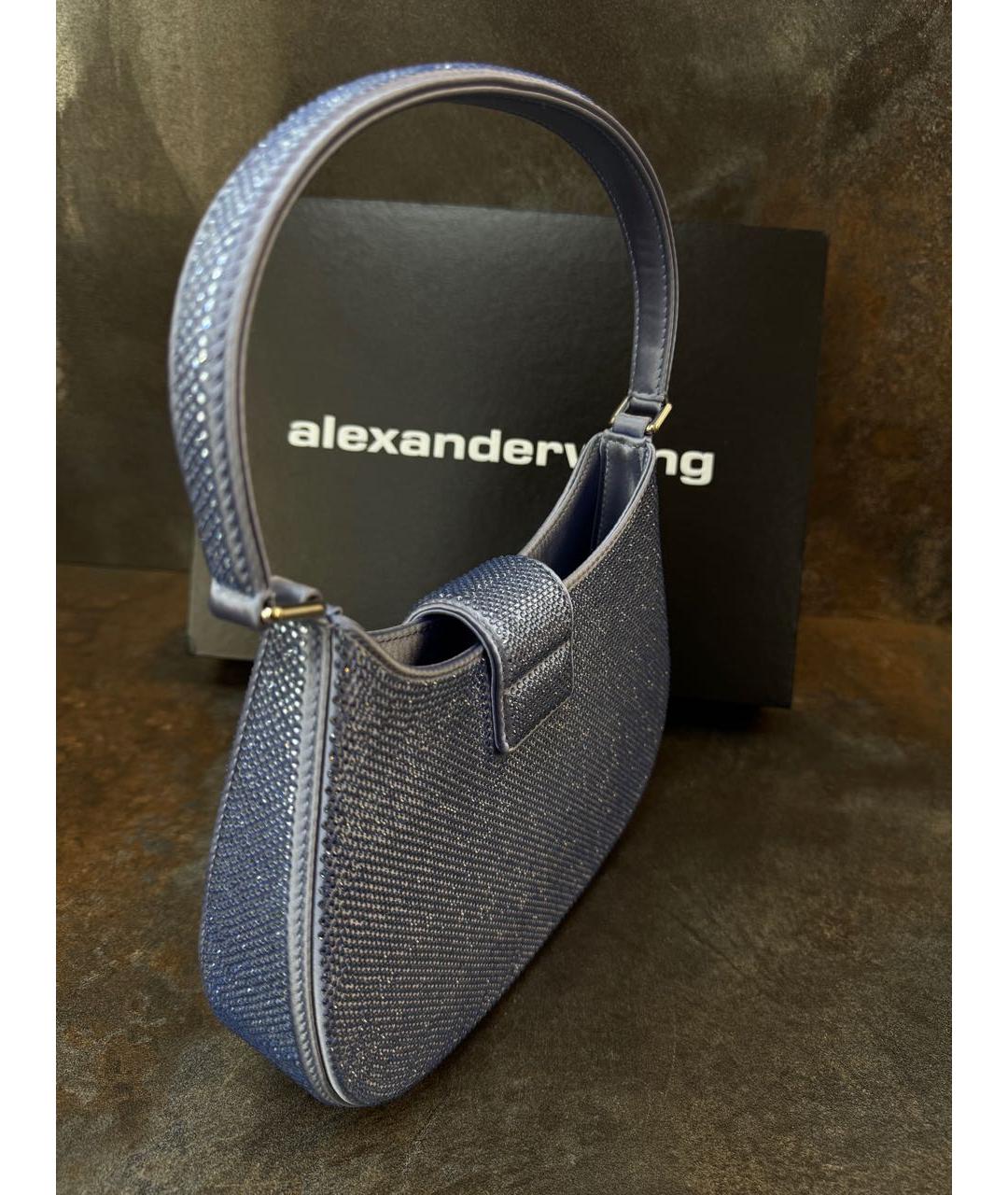 ALEXANDER WANG Голубая сумка с короткими ручками, фото 3