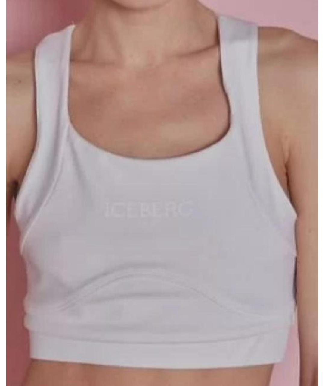 ICEBERG Белая полиэстеровая майка, фото 3