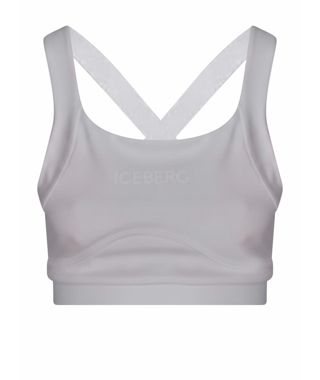 ICEBERG Белая полиэстеровая майка, фото 1