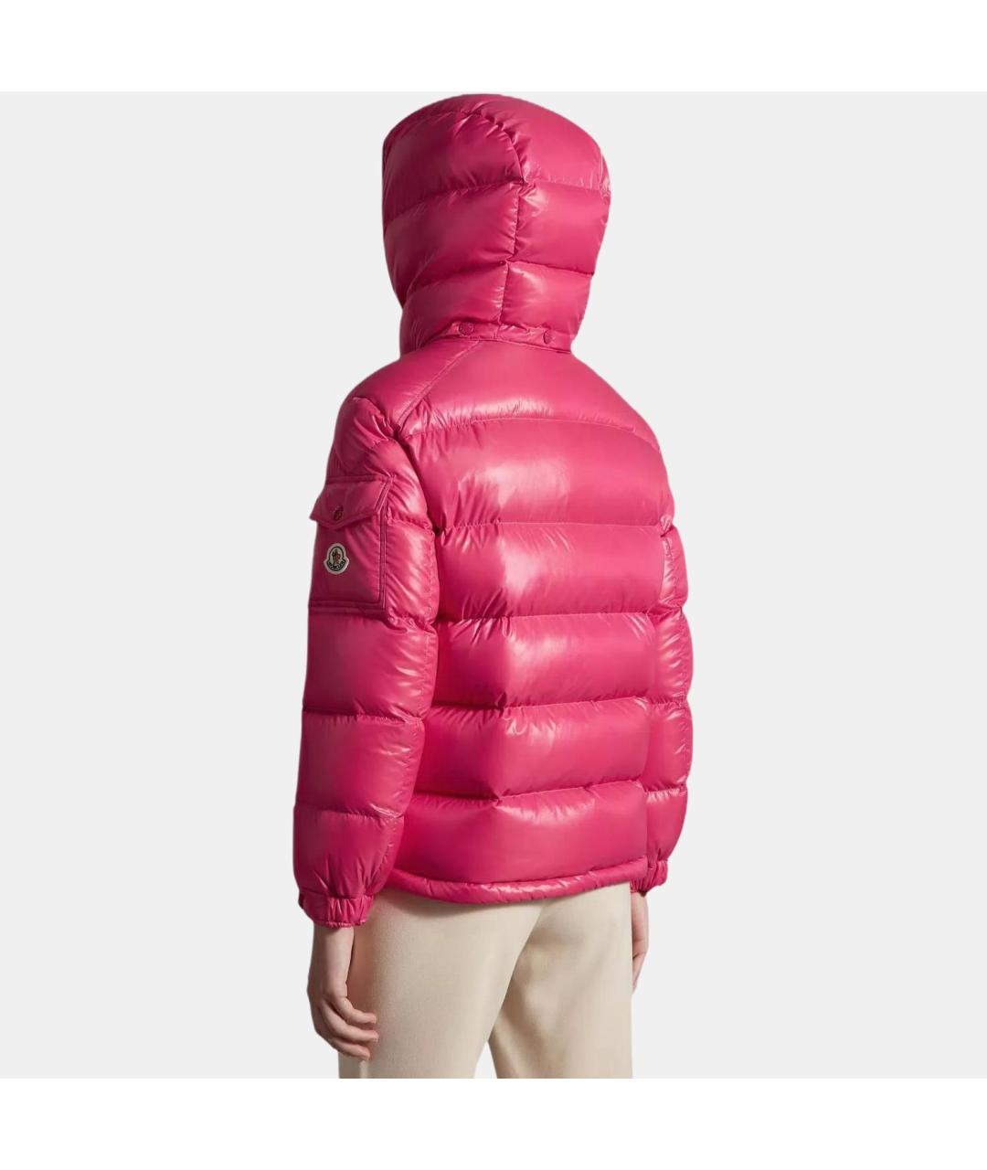 MONCLER Розовый пуховик, фото 4
