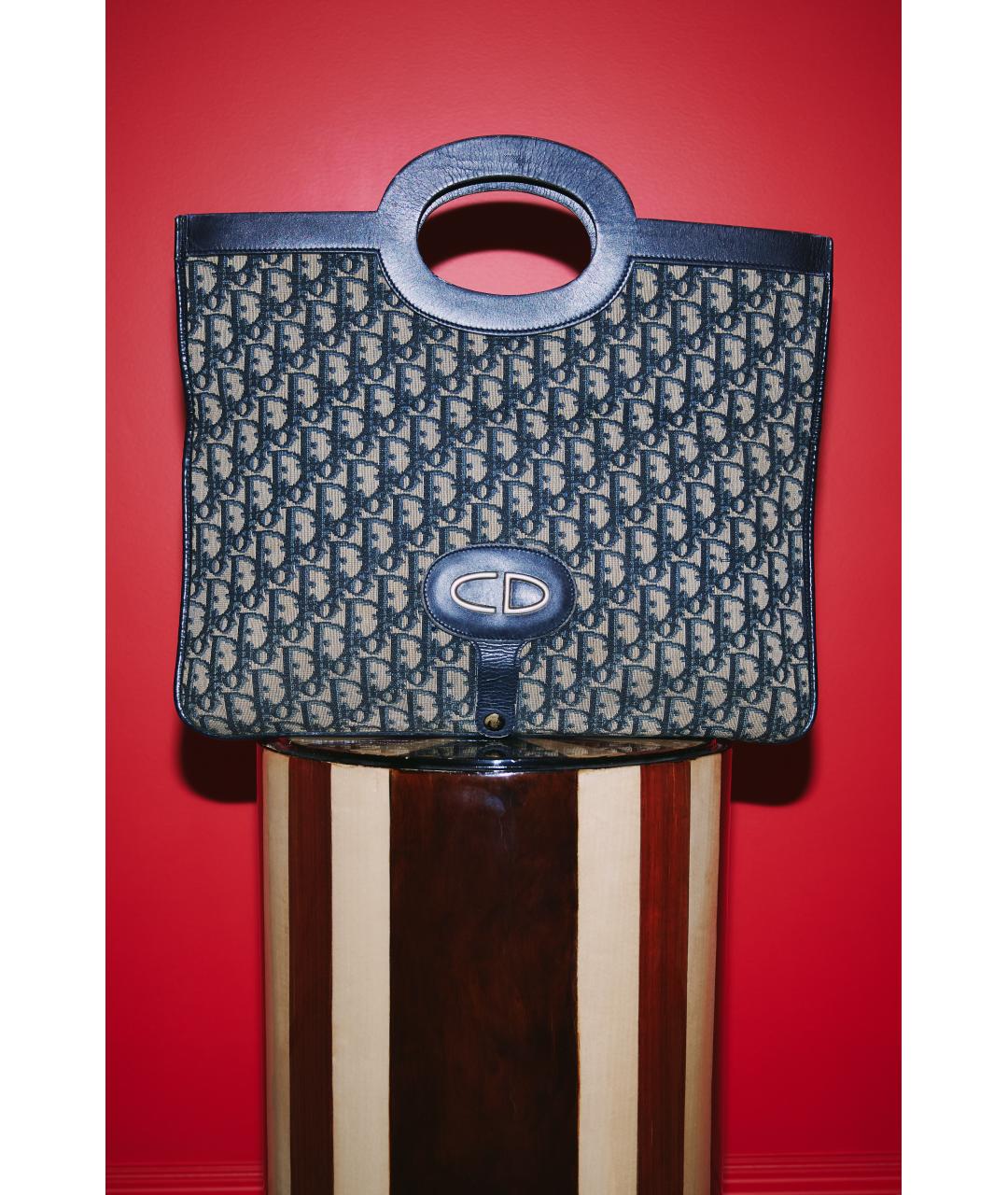 CHRISTIAN DIOR Синяя сумка тоут, фото 7