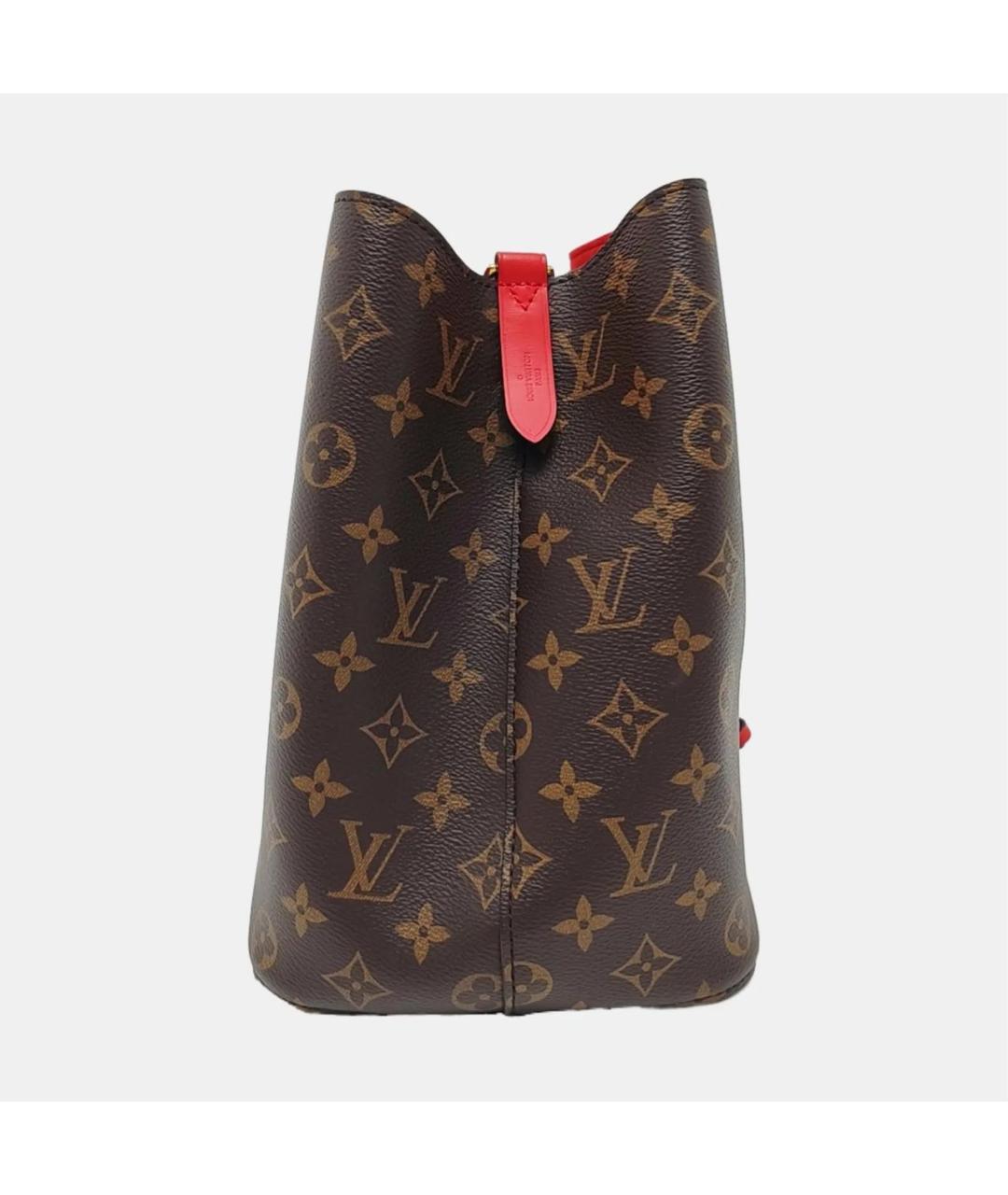 LOUIS VUITTON Красная кожаная сумка тоут, фото 3
